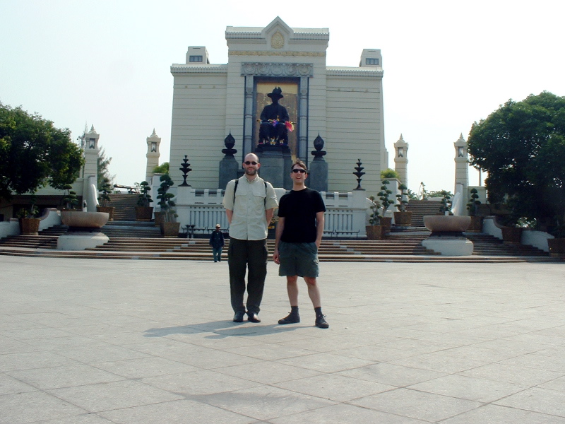 Us at King Rama Statue
