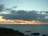 Sunset.